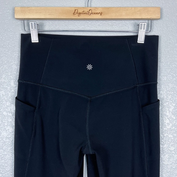 HOLIDAY DROP ✨ Athleta Salutation Stash Flare Pant, Black M/P (Med Petite) - EUC - Picture 6 of 10